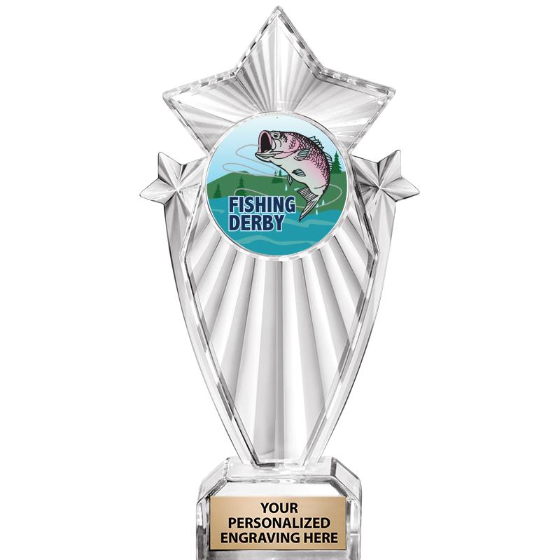 8"CLEAR STARGRAM ICICLE TROPHY