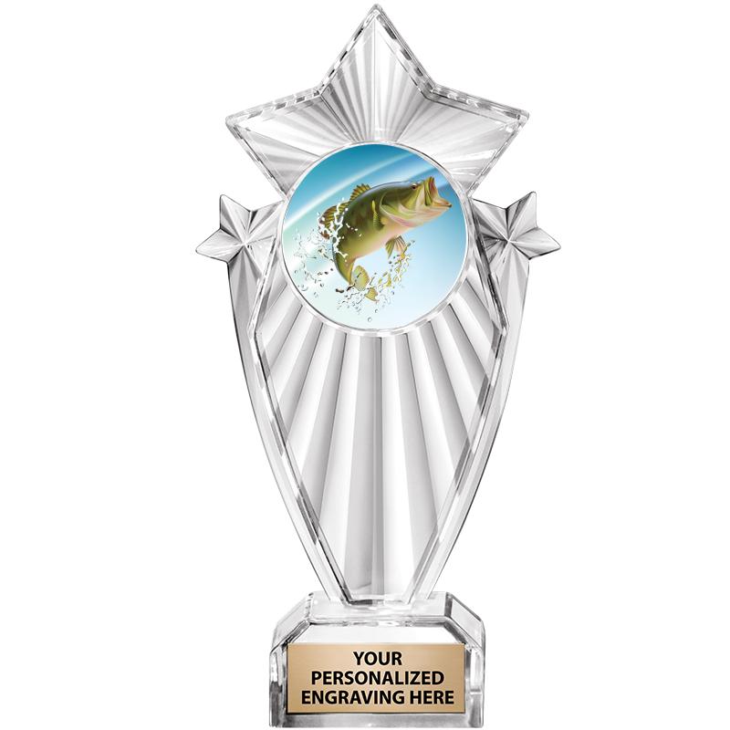 8"CLEAR STARGRAM ICICLE TROPHY