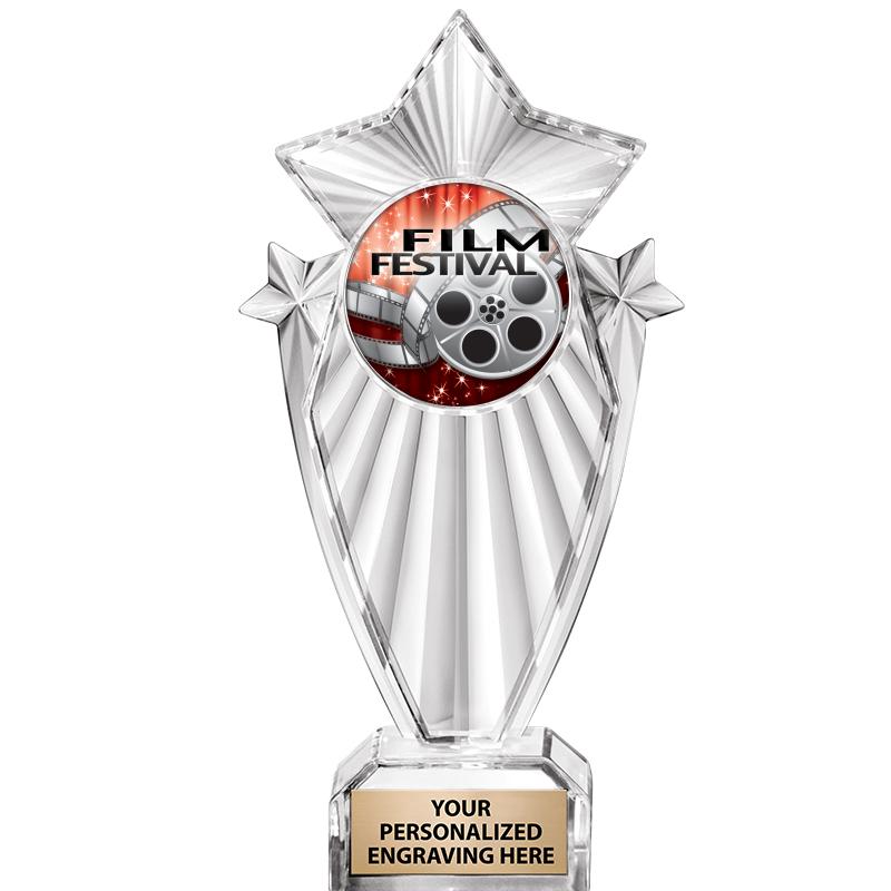 8"CLEAR STARGRAM ICICLE TROPHY