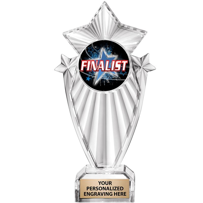 8"CLEAR STARGRAM ICICLE TROPHY