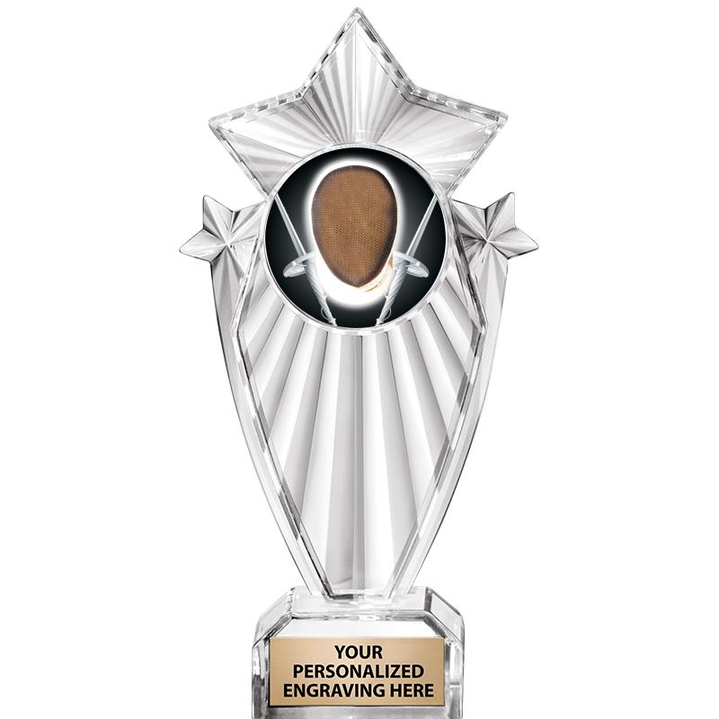 8"CLEAR STARGRAM ICICLE TROPHY