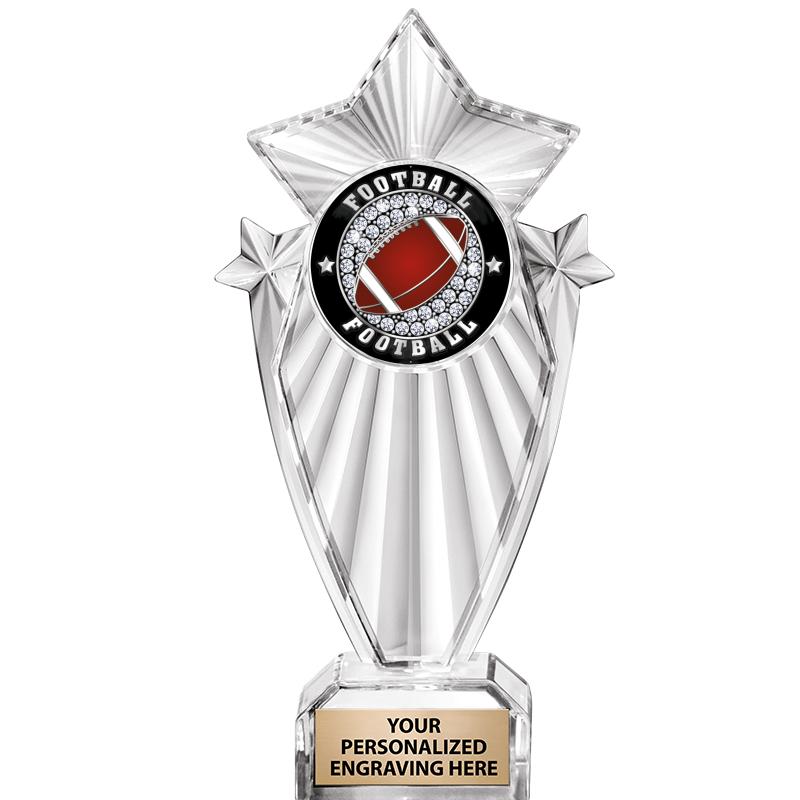 8"CLEAR STARGRAM ICICLE TROPHY