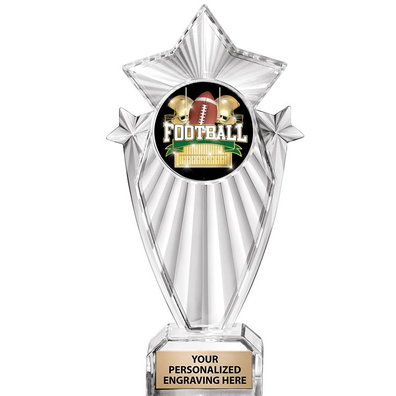 8"CLEAR STARGRAM ICICLE TROPHY