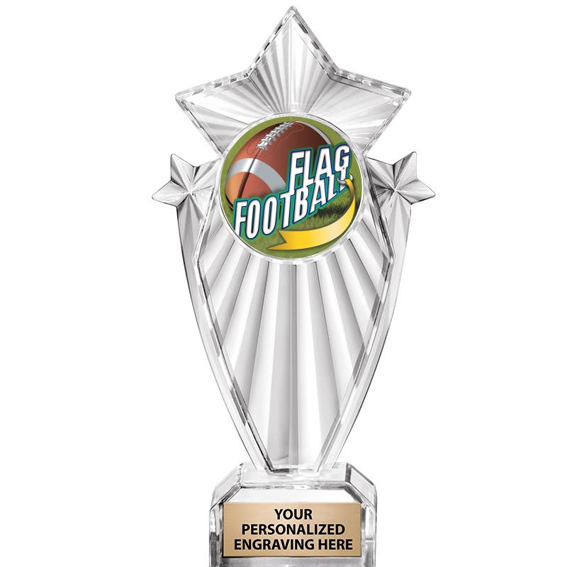 8"CLEAR STARGRAM ICICLE TROPHY