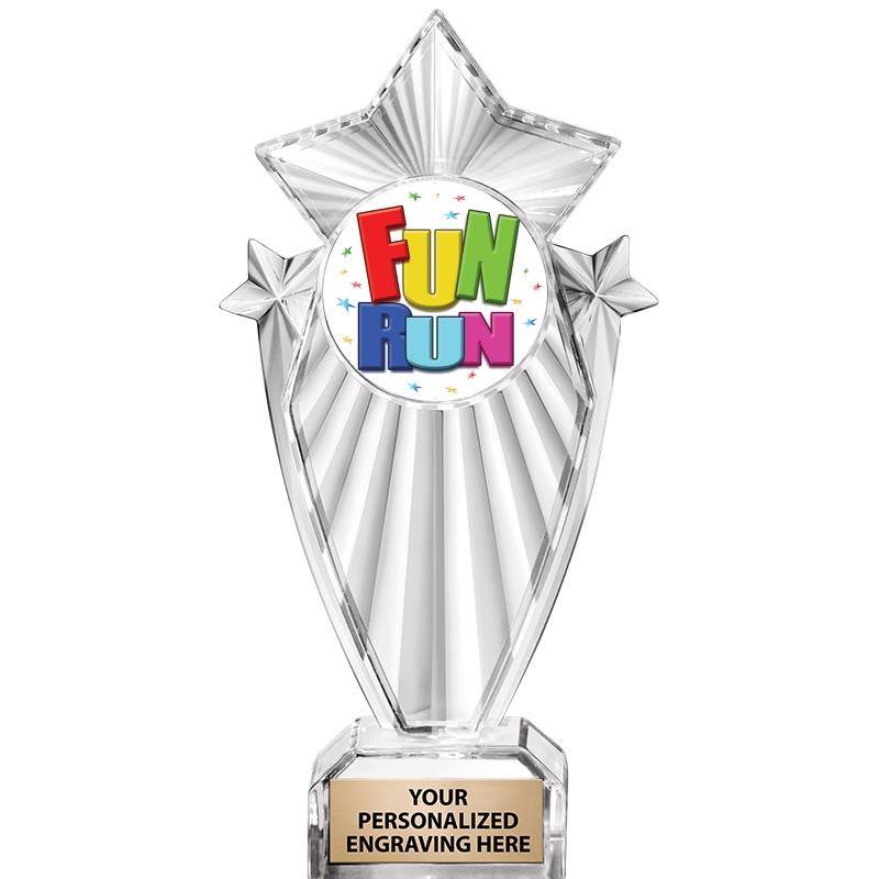 8"CLEAR STARGRAM ICICLE TROPHY