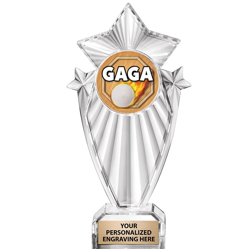 8"CLEAR STARGRAM ICICLE TROPHY