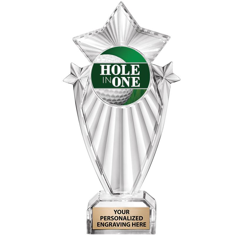 8"CLEAR STARGRAM ICICLE TROPHY
