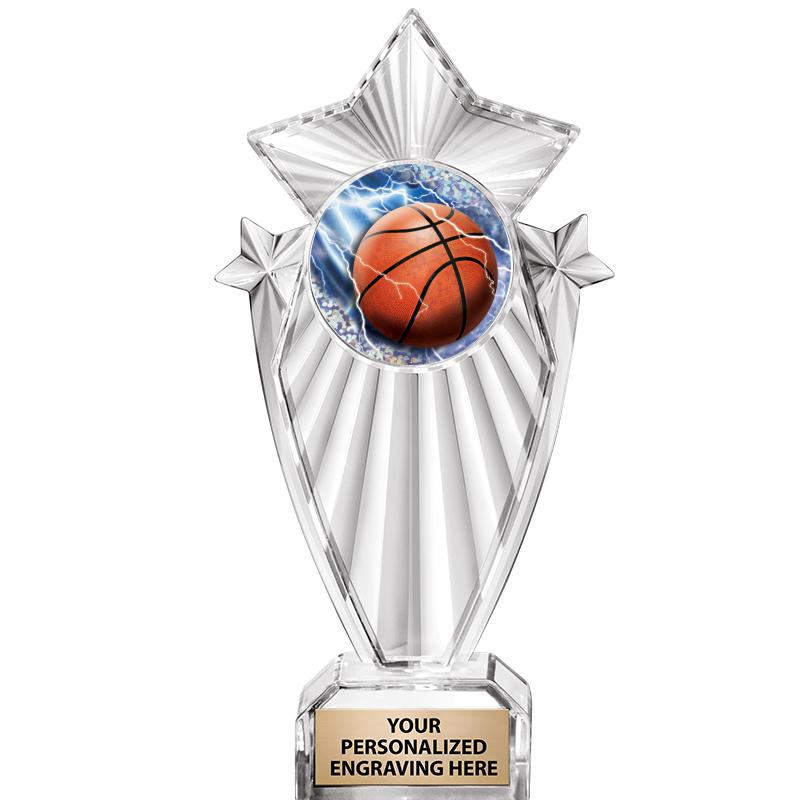 8"CLEAR STARGRAM ICICLE TROPHY