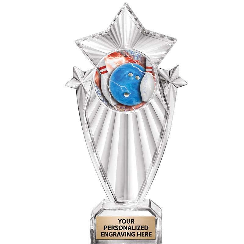 8"CLEAR STARGRAM ICICLE TROPHY