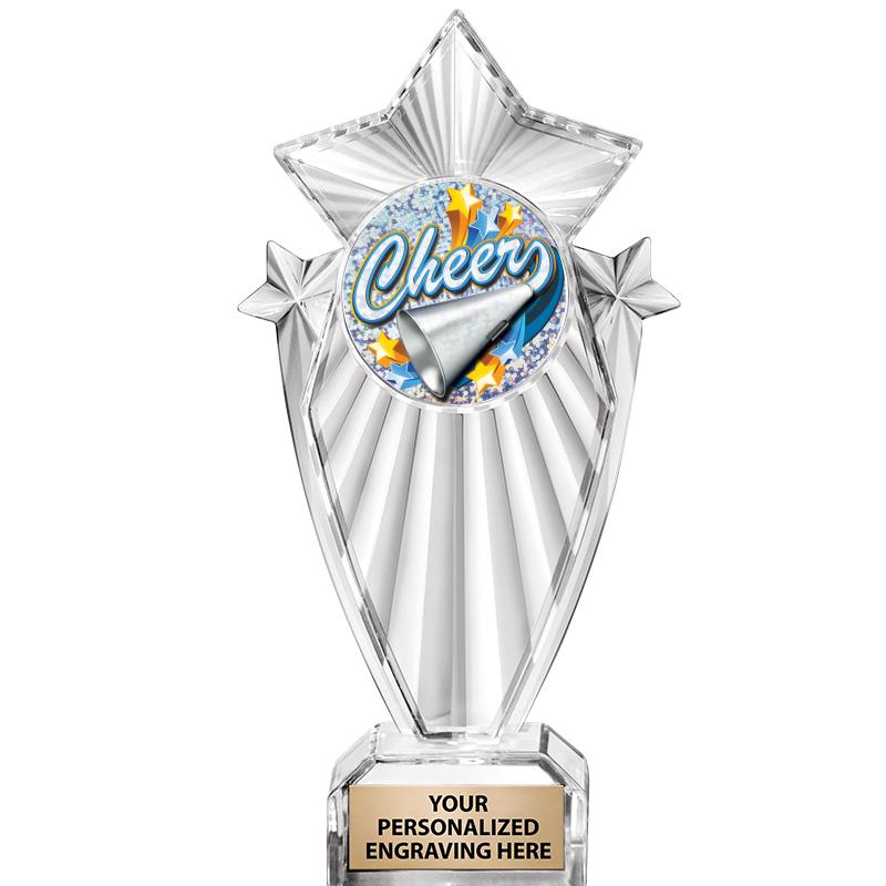 8"CLEAR STARGRAM ICICLE TROPHY
