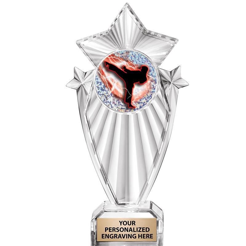 8"CLEAR STARGRAM ICICLE TROPHY