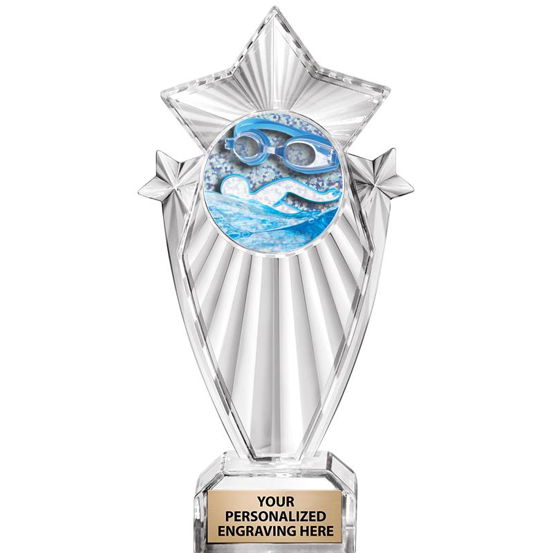 8"CLEAR STARGRAM ICICLE TROPHY