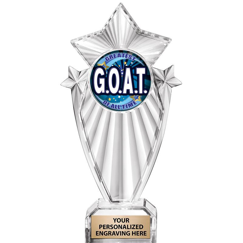 8"CLEAR STARGRAM ICICLE TROPHY