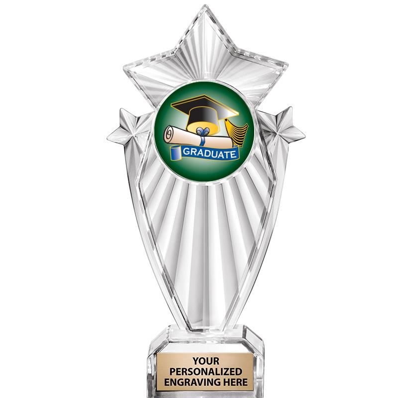 8"CLEAR STARGRAM ICICLE TROPHY