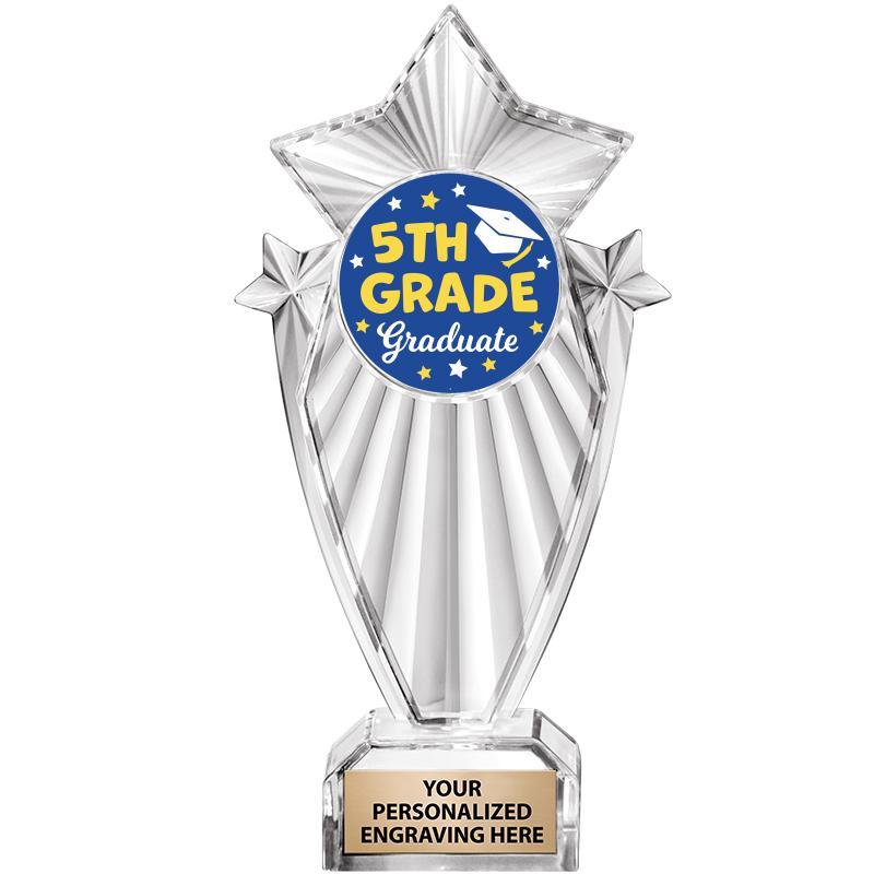 8"CLEAR STARGRAM ICICLE TROPHY