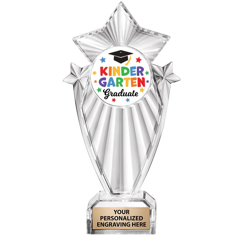 8"CLEAR STARGRAM ICICLE TROPHY