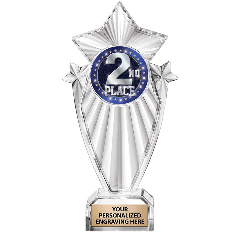 8"CLEAR STARGRAM ICICLE TROPHY