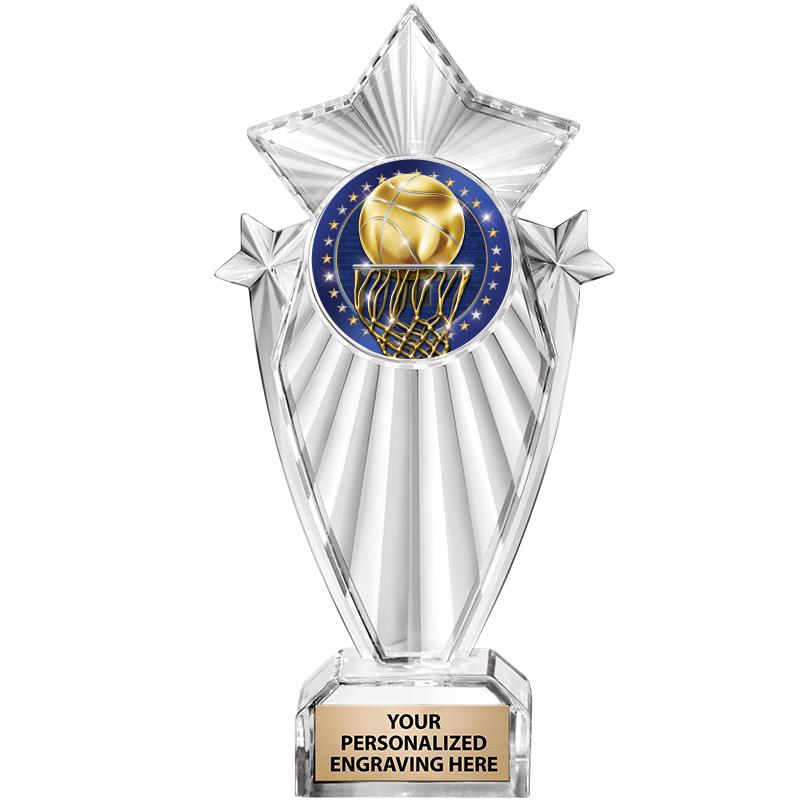 8"CLEAR STARGRAM ICICLE TROPHY