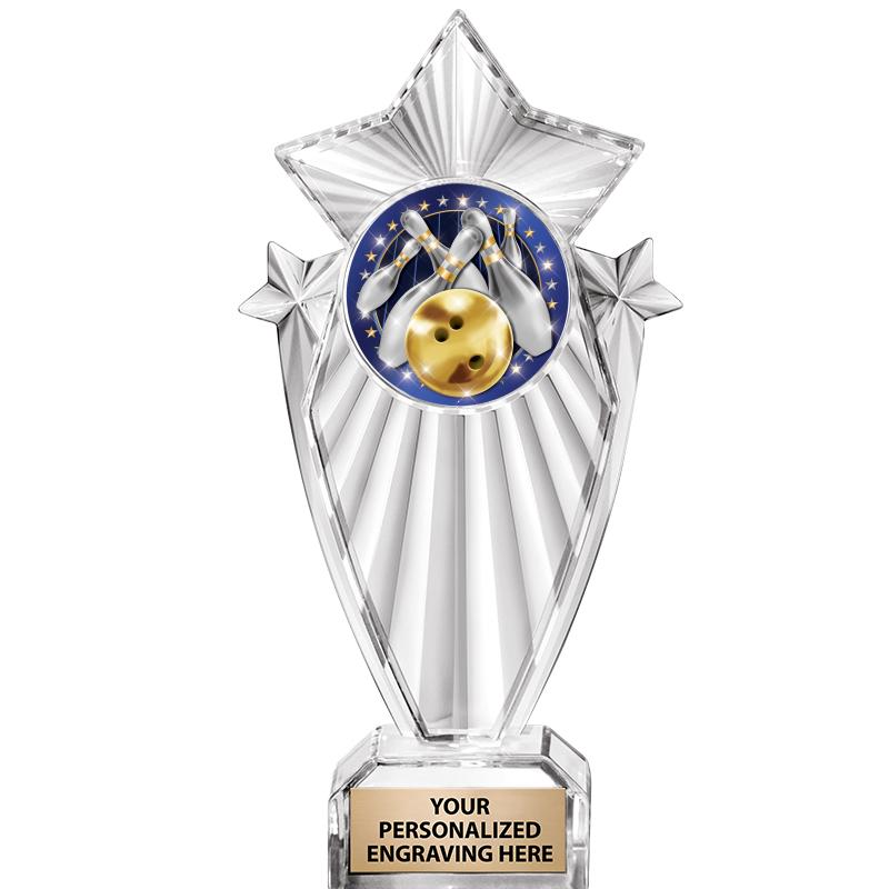 8"CLEAR STARGRAM ICICLE TROPHY