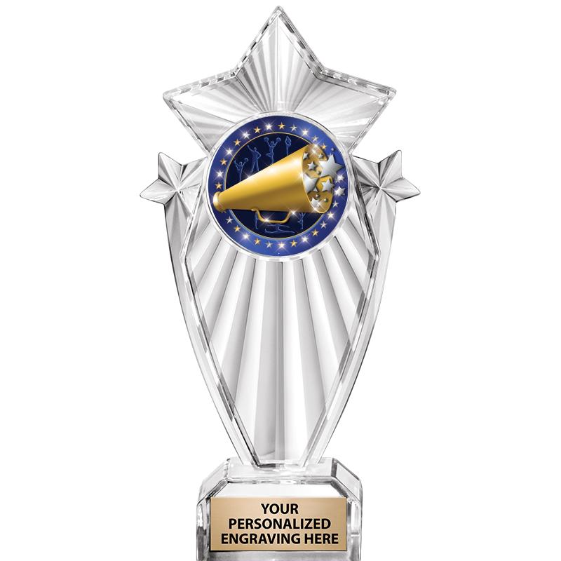 8"CLEAR STARGRAM ICICLE TROPHY