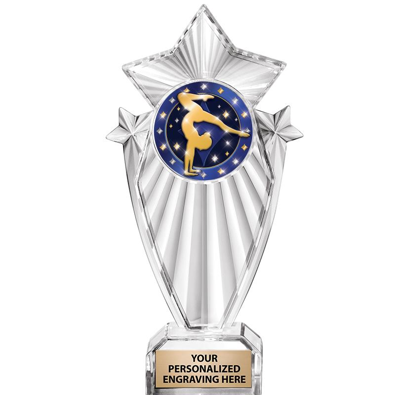 8"CLEAR STARGRAM ICICLE TROPHY