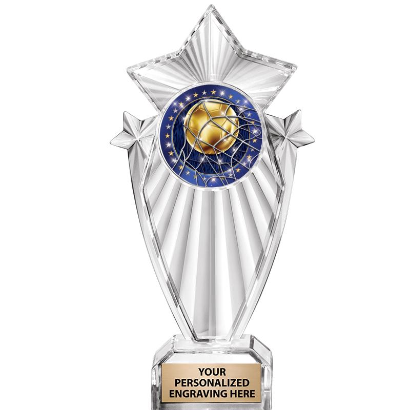 8"CLEAR STARGRAM ICICLE TROPHY