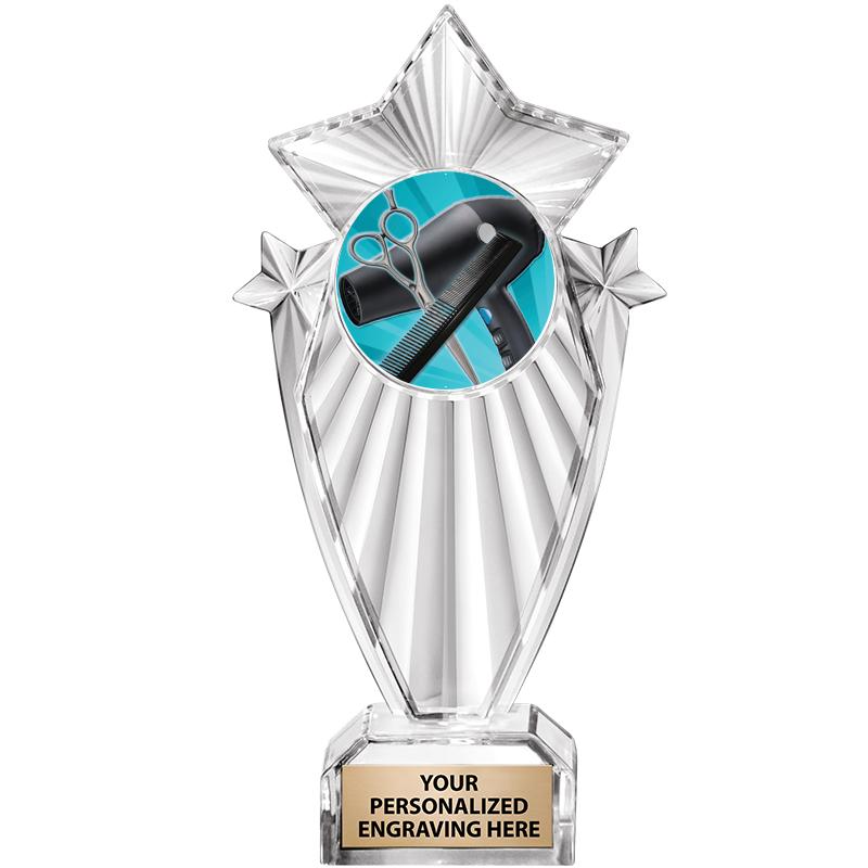 8"CLEAR STARGRAM ICICLE TROPHY