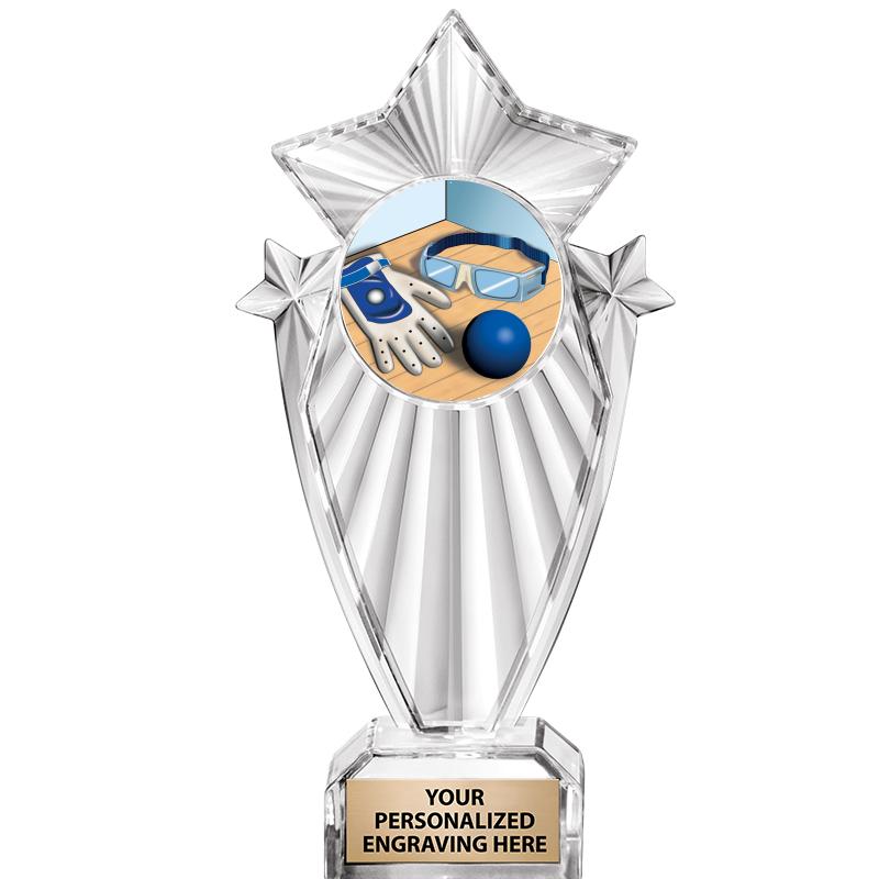 8"CLEAR STARGRAM ICICLE TROPHY