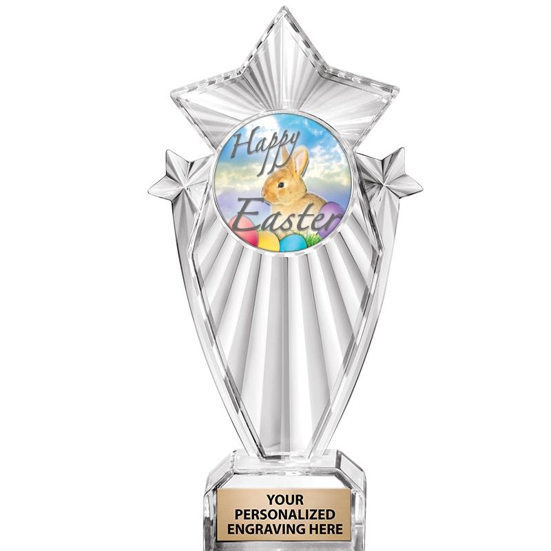 8"CLEAR STARGRAM ICICLE TROPHY