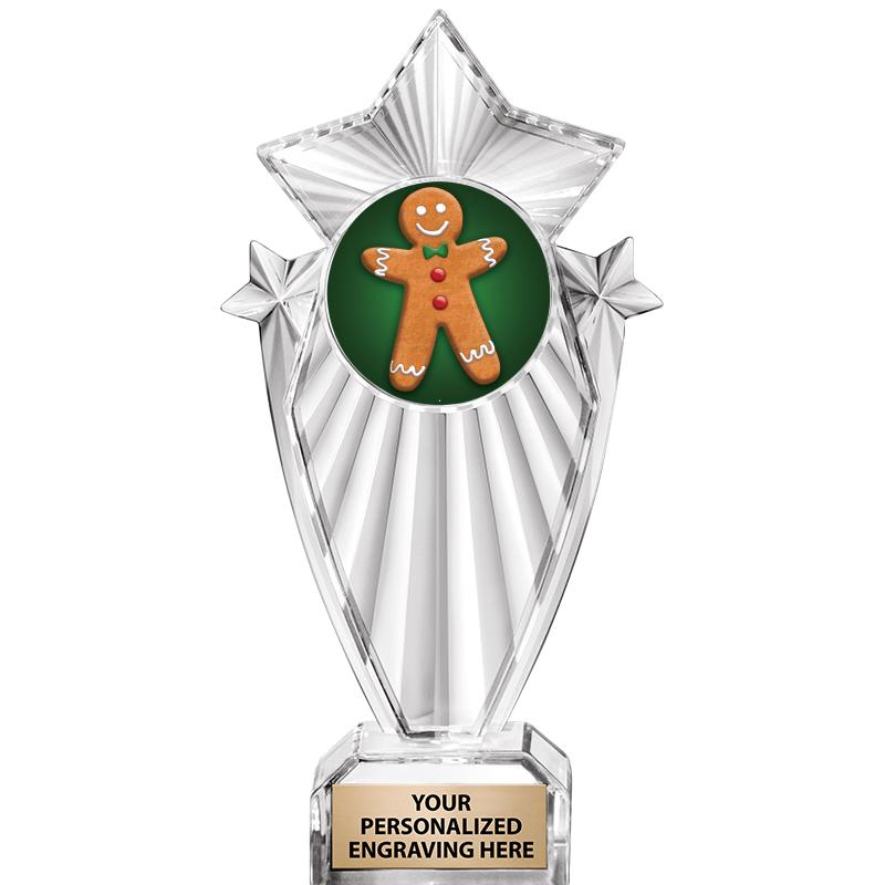 8"CLEAR STARGRAM ICICLE TROPHY