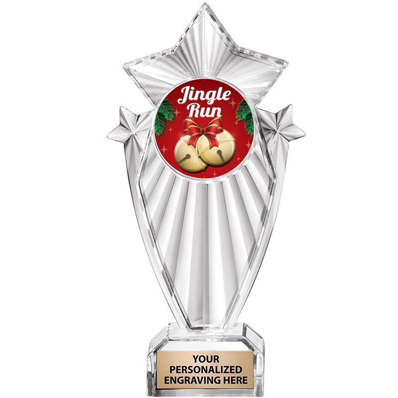 8"CLEAR STARGRAM ICICLE TROPHY