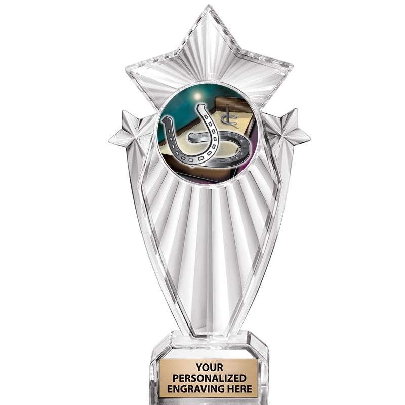 8"CLEAR STARGRAM ICICLE TROPHY