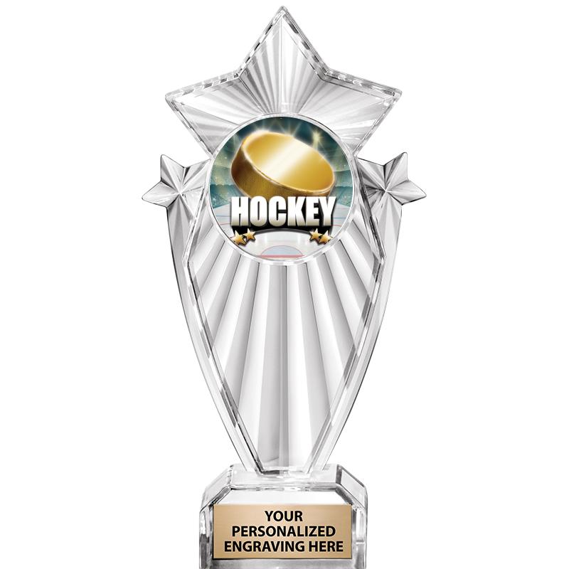 8"CLEAR STARGRAM ICICLE TROPHY