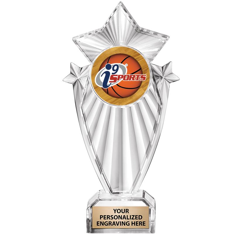 8"CLEAR STARGRAM ICICLE TROPHY