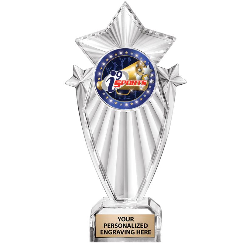 8"CLEAR STARGRAM ICICLE TROPHY