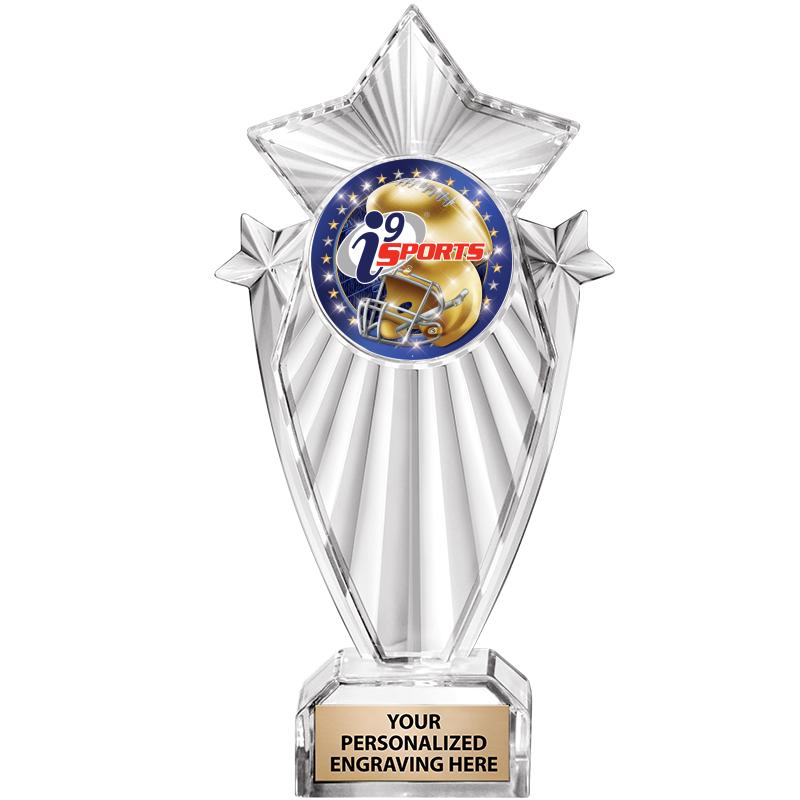 8"CLEAR STARGRAM ICICLE TROPHY