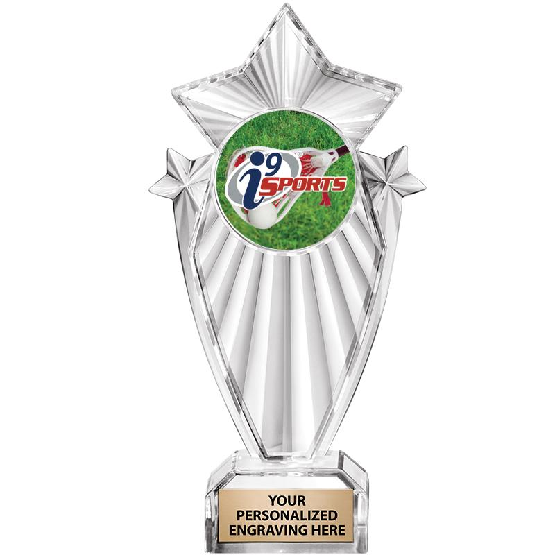8"CLEAR STARGRAM ICICLE TROPHY