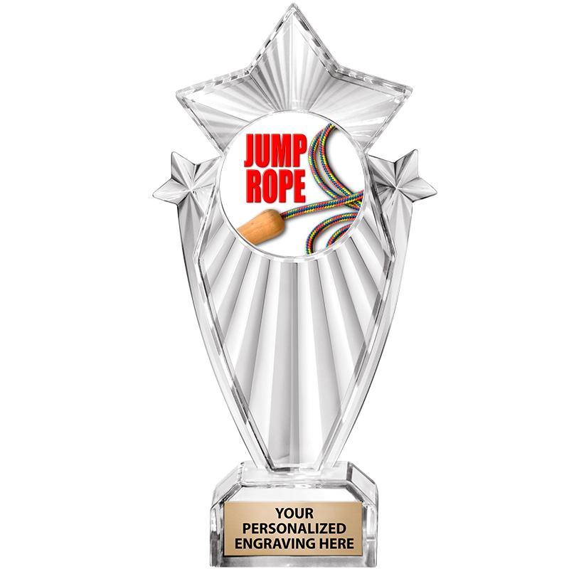 8"CLEAR STARGRAM ICICLE TROPHY