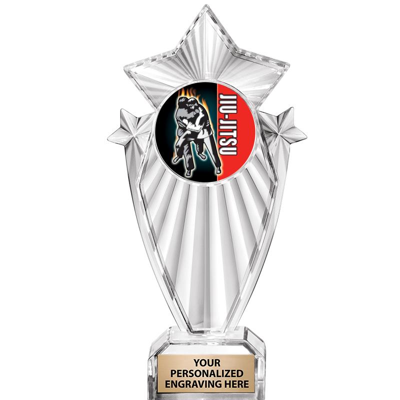 8"CLEAR STARGRAM ICICLE TROPHY