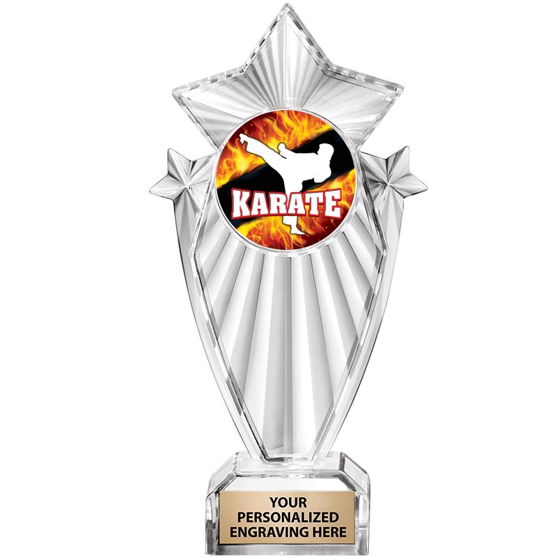 8"CLEAR STARGRAM ICICLE TROPHY