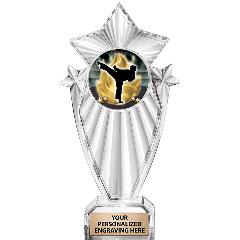 8"CLEAR STARGRAM ICICLE TROPHY