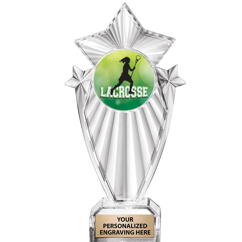 8"CLEAR STARGRAM ICICLE TROPHY