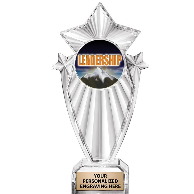 8"CLEAR STARGRAM ICICLE TROPHY