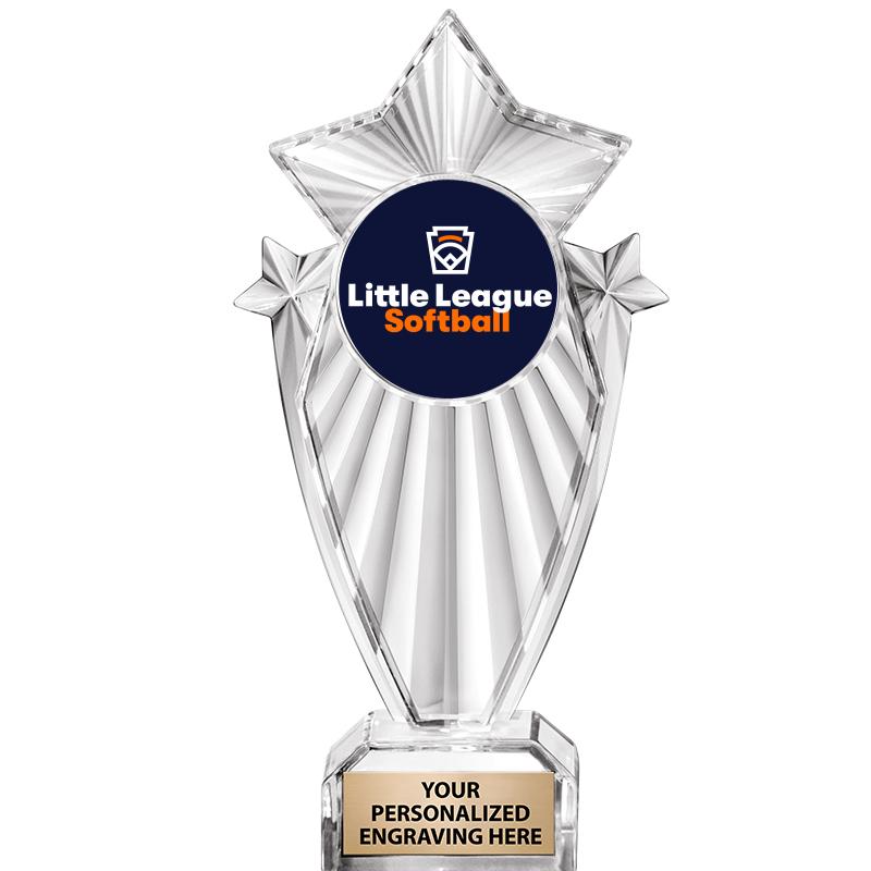 8"CLEAR STARGRAM ICICLE TROPHY