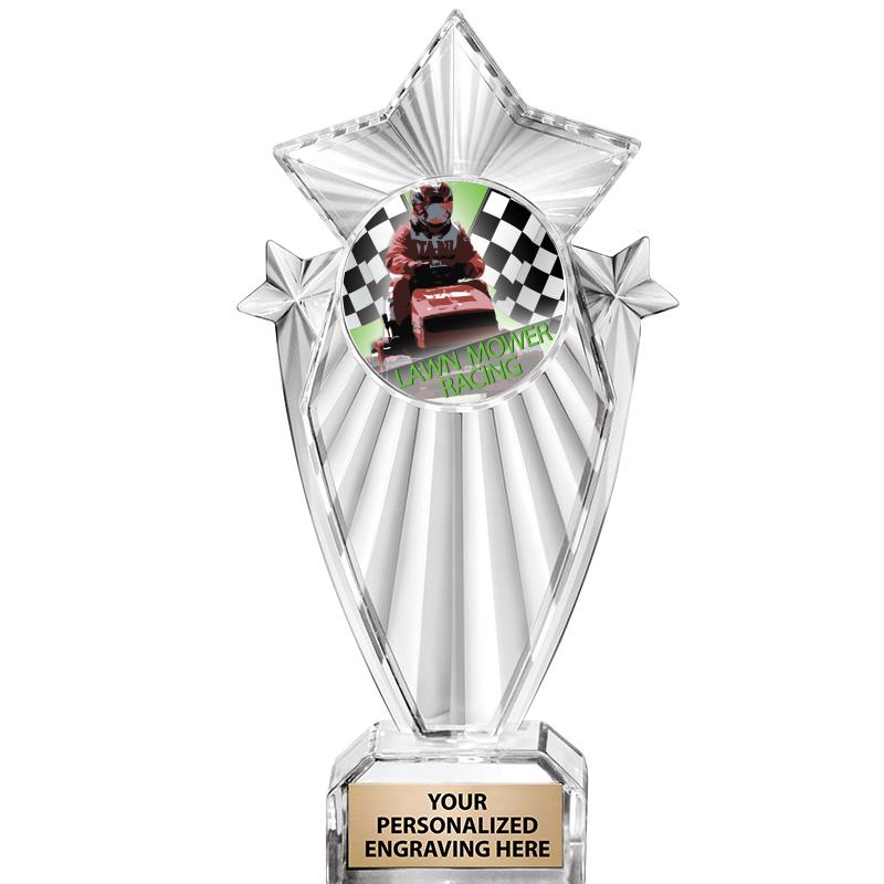 8"CLEAR STARGRAM ICICLE TROPHY