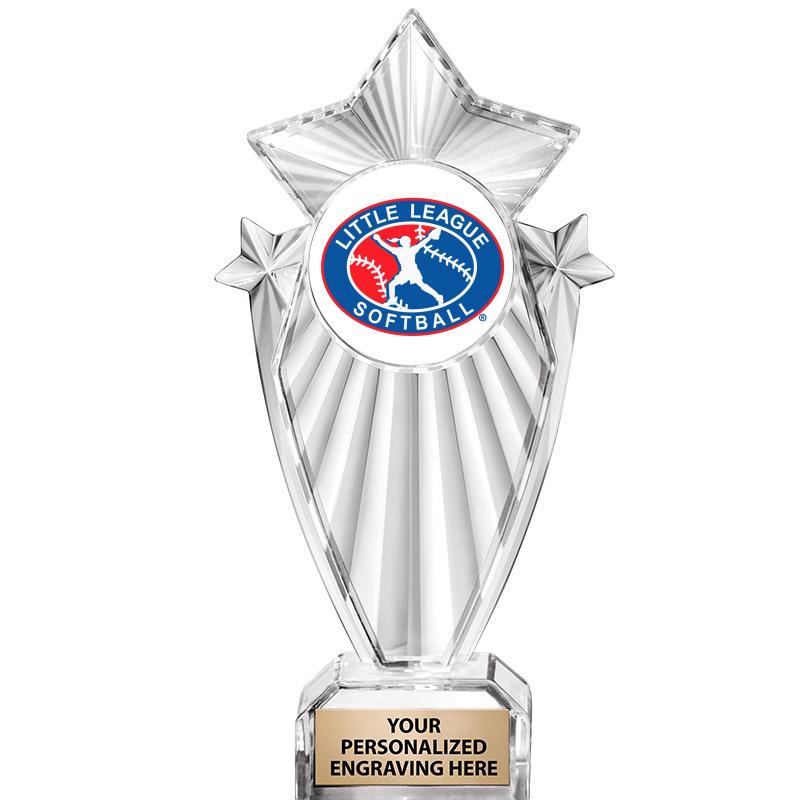 8"CLEAR STARGRAM ICICLE TROPHY