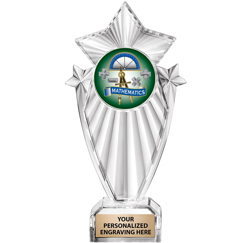 8"CLEAR STARGRAM ICICLE TROPHY