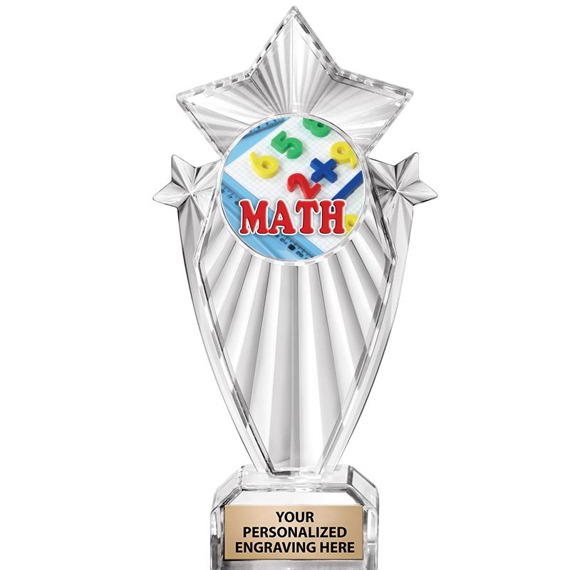 8"CLEAR STARGRAM ICICLE TROPHY