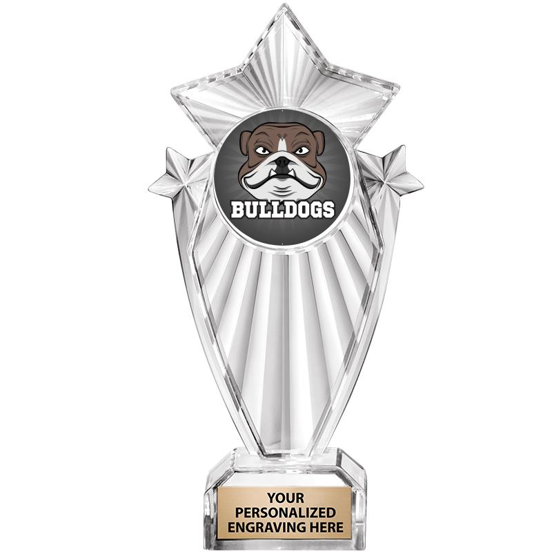 8"CLEAR STARGRAM ICICLE TROPHY