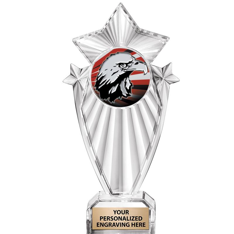 8"CLEAR STARGRAM ICICLE TROPHY